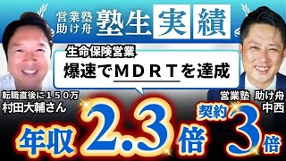 生命保険営業　年収2.3倍　契約３倍でMDRTを達成したMさん