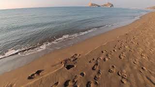 Beach run Ortaca Sarigerme Turkey POV workout