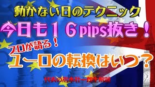 ユーロ円のやる気スイッチ！？あるポイントで○○、今日の動かない相場でドル円１６pips抜きの真相暴露。投資顧問のアイリンクインベストメント代表岩本壮一郎の生解説。