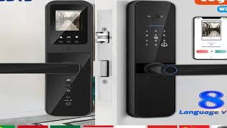 XSDTS Tuya Wifi Digital Electronic Smart Door Lock With Biometric Camera Fingerprint Smart