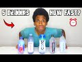 Drinking 5 Bottles of ICED COLD Water Fast! (Premium Water)