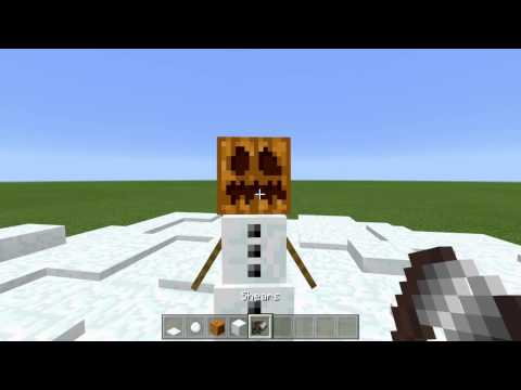 Minecraft How to make a real snowman Minecraft How to make a real snowman