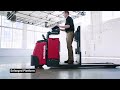 raymond 8510 center rider pallet jack keeps you moving