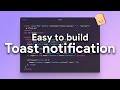 [JS, CSS] I use it on EVERY project - simple Toast notification