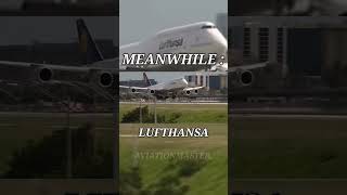 Lufthansa 🗿 keeping all old aircrafts alive. #aviation #planes #Lufthansa #747 #a380 #a340