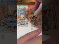 drawing on travelers notebook トラベラーズノートに絵日記を書く作業動画 （来年の手帳）