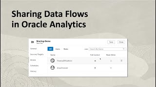 Sharing Data Flows in Oracle Analytics