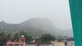 heavy rain in madhugiri fort so beautiful