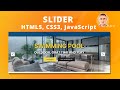 How To Make Image Slider using HTML CSS JavaScript - Animated Image Carousel, change slides
