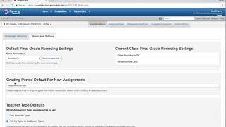 Gradebook Setup - Settings