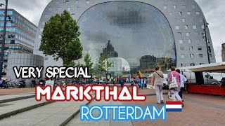 De Markthal | The Market Hall, Rotterdam, Netherlands | Market hall, Rotterdam, Netherlands - 4K