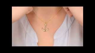 Sirena's Gold Anchor Necklace