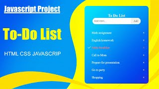 ✅ Build a To-Do List App Using HTML, CSS & JavaScript: Easy Coding Project for Beginners | MZCode01