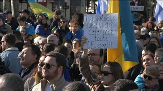 Ukraine supporters rally in Paris ahead of third war anniversary | AFP