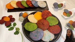 Rainbow Rava Idli l Instant Colorful Idli without Food Color l Kids Lunchbox Recipe l Vegetable Idli