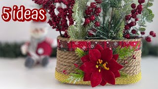 5 IDEAS Navideñas PARA VENDER O REGALAR / Ideas recicladas con latas / DIY home decor / Navidad 2023