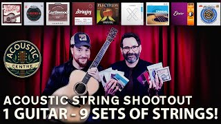 One Guitar. 9 Sets Of Strings. Can You Hear A Difference? The Ultimate Acoustic String Comparison!
