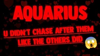 AQUARIUS U DIDN’T CHASE AFTER THEM Like The OTHERS DID,😵‍💫Instead U CONFIRMED THEIR WORST FEARS…🤕😓