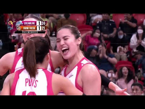 Gumabao-Staunton EXPLOSIVE PLAYS for Creamline vs Farm Fresh 2024 PVL REINFORCED CONFERENCE