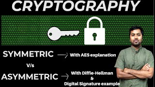 25. Symmetric \u0026 Asymmetric Encryption with Explanation of AES, Diffie-Hellman and Digital Signature