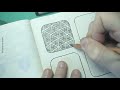 2 easy zentangle patterns reticula and fragments timelapse