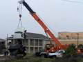 Dump truck sinks on South Padre Island