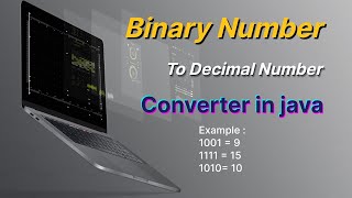 binary to decimal in java | Binary Number To Decimal Number Converter In Java | #binarytodecimal