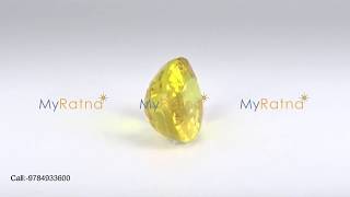 Certified Natural Yellow Sapphire 3.38 Ct (Thailand) - Limited  ( Call +91 9784933600)