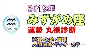 2019年 みずがめ座運勢を丸裸診断～恋愛・お金・仕事・健康・人間関係・ラッキーカラー～