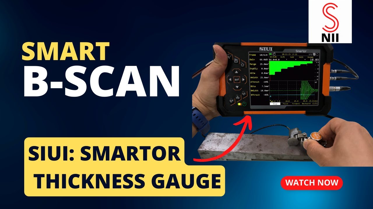 SIUI Smartor Thickness Gauge B- Scan - YouTube