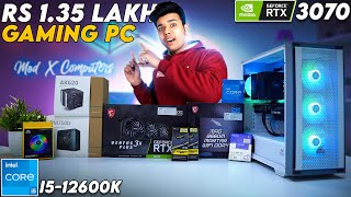 Rs 1.35 Lakh Gaming \u0026 Streaming PC Build | Intel i5-12600K | RTX 3070