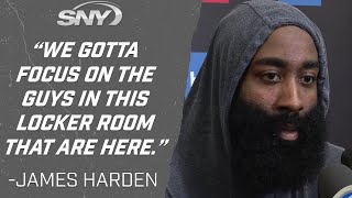 James Harden on the Kyrie Irving decision | Nets News Conference | SNY