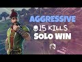 AGGRESSIVE 15K SOLO WIN! (Fortnite Battle Royale)