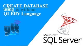 Create database in SSMS | Database with SQL query and without SQL query