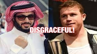 CANELO ALVAREZ SIGNING WITH TURKI AND FIGHTING IN SAUDI ARABIA IS A SPIT IN THE FACE TO HIS FANS!