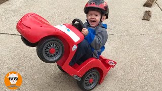 Baby Crazy Driver -  Babies Playing With Cars || Just Funniest