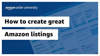 How to create great Amazon listings