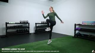 Reverse Lunge to Hop