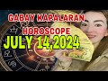 GABAY KAPALARAN HOROSCOPE JULY 14,2024 KALUSUGAN, PAG-IBIG,DATUNG ,LUCKY COLORS AT LUCKY NUMBERS