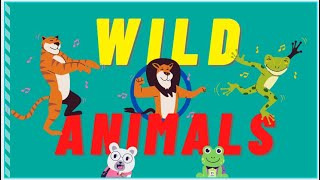 WILD ANIMALS | जंगली पशु | Learn Wild Animals Names in Hindi & English with Spellings