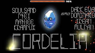 Geometry Dash- [Medium Demon] Cordelia by Mulpan \u0026 More (All coins)