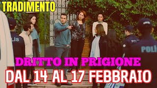 ANTICIPAZIONI TRADIMENTO - L'ARRESTO SHOCK! DRITTO IN PRIGIONE.. DAL 14 AL 17 FEBBRAIO