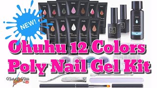 NEW #POLYGEL KIT 😱 | Ohuhu 12 Colors Poly Nail Gel Kit 💅🏽 | UNBOXING + #couponcode