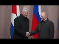 【キューバ大統領】プーチン大統領と会談 共に制裁を受けるアメリカをけん制