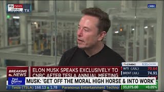 Elon Musk gives interviewer ‘best awkward pause since Ricky Gervais in The Office’