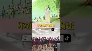 和婷婷姐姐一起来唱这首《咏柳》吧#诗歌大全 #手势舞