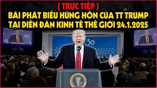 TRỰC TIẾP: Hơn 3000 học giả và lãnh đạo 120 quốc gia ngồi 'há mồm' nghe TT Trump phát biểu tại Davos