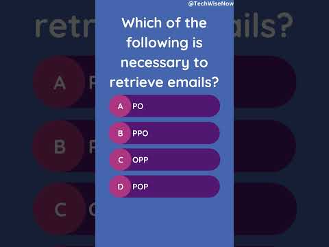 Retrieve emails easily with POP #education #technology #short