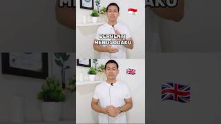 Bahasa inggrisnya BERHENTI MENGGODAKU #shorts #foryou #belajarbahasainggris