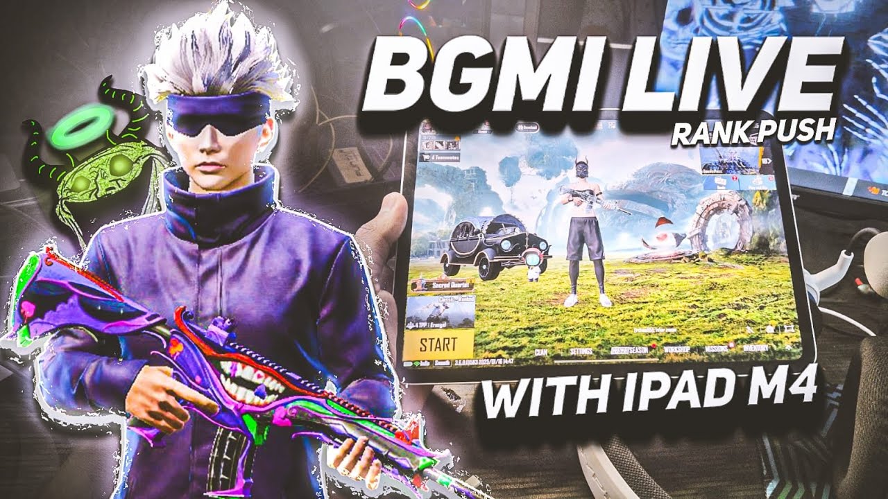 Bgmi New Season Live Rank Push рџ ґwith Ipad 2024 Pro M4 T1scare Is Live